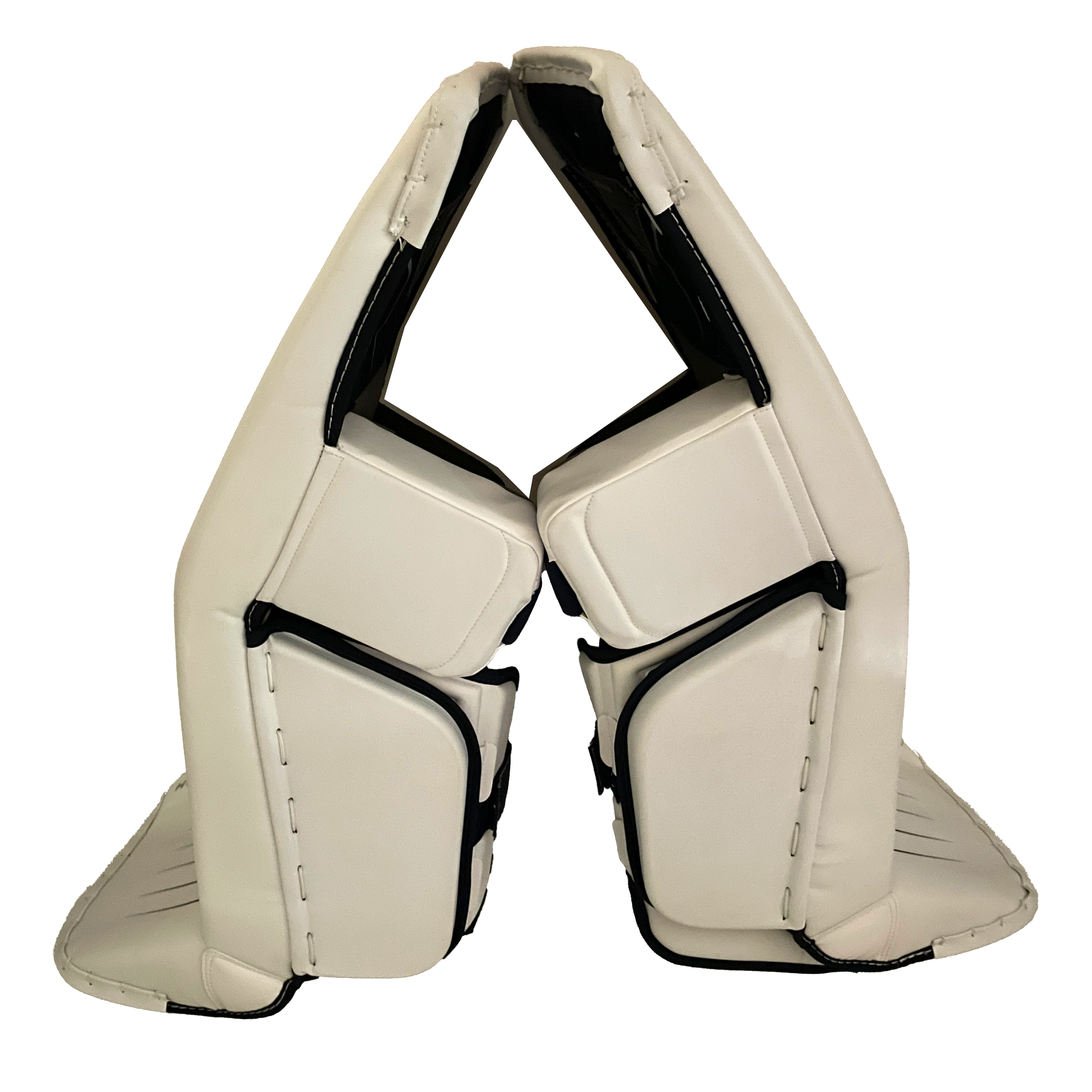 Bauer Vapor HyperLite – Nouvelles protections de gardien Pro Stock (blanc/bleu)